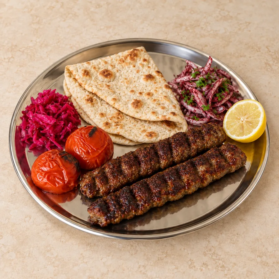 Koobideh Platte mit Pommes